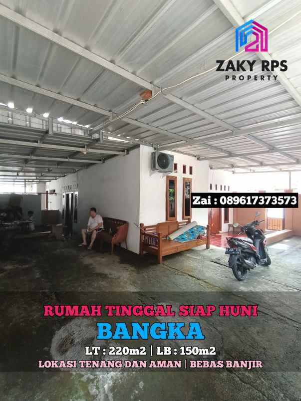 dijual rumah jalan bangka