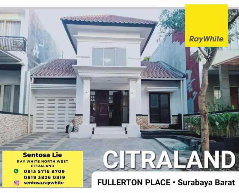 dijual rumah jalan fullerton place