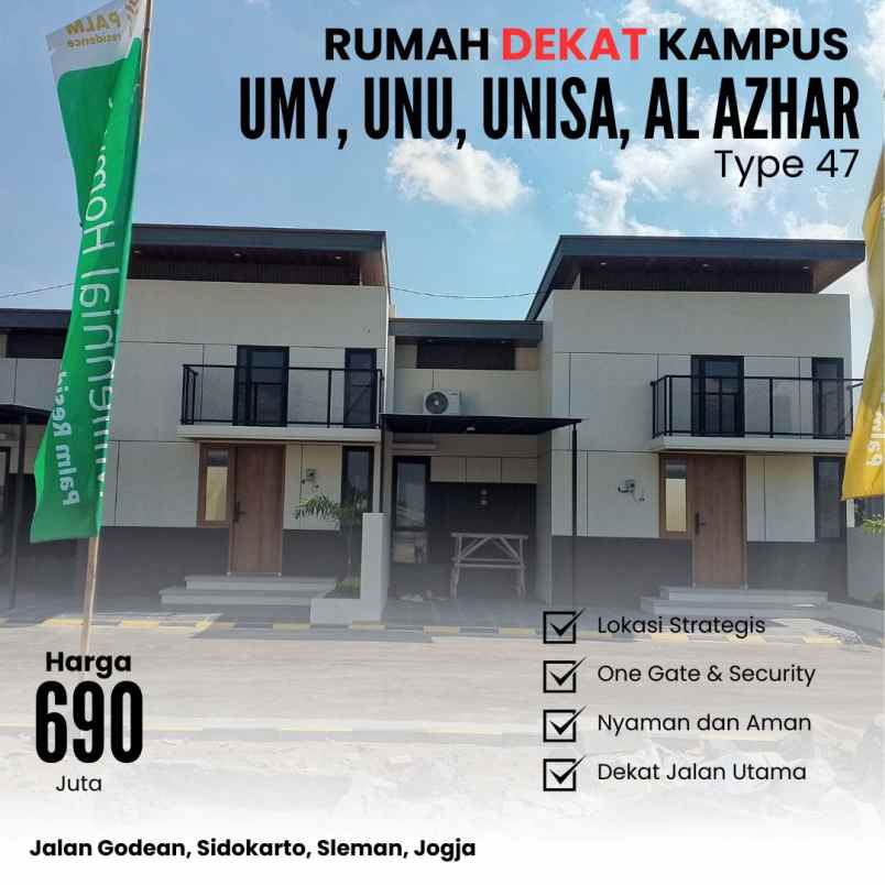 dijual rumah jalan godean sleman jogja