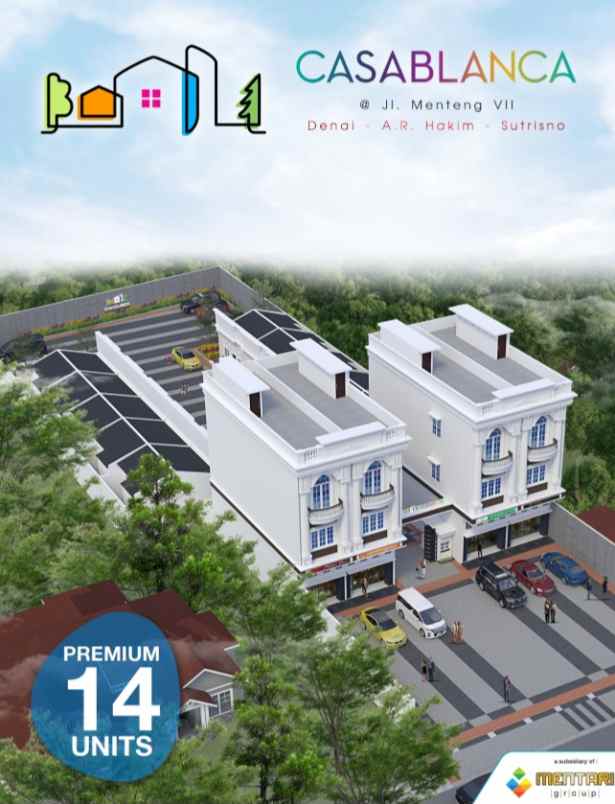 dijual rumah jalan menteng 7 denai ar