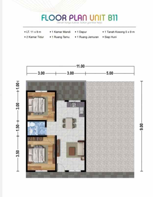 dijual rumah jalan menteng 7 denai ar