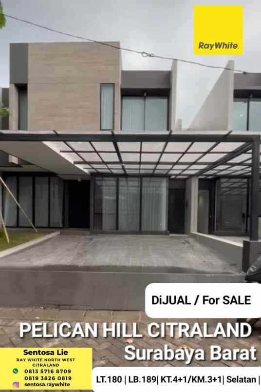 dijual rumah jalan pelican hill