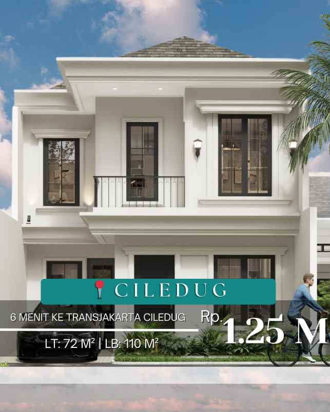 dijual rumah jalan raya ciledug dekat