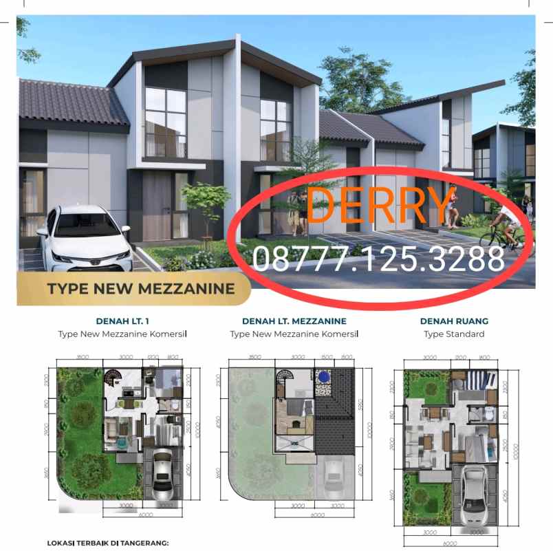 dijual rumah jalan raya tigaraksa