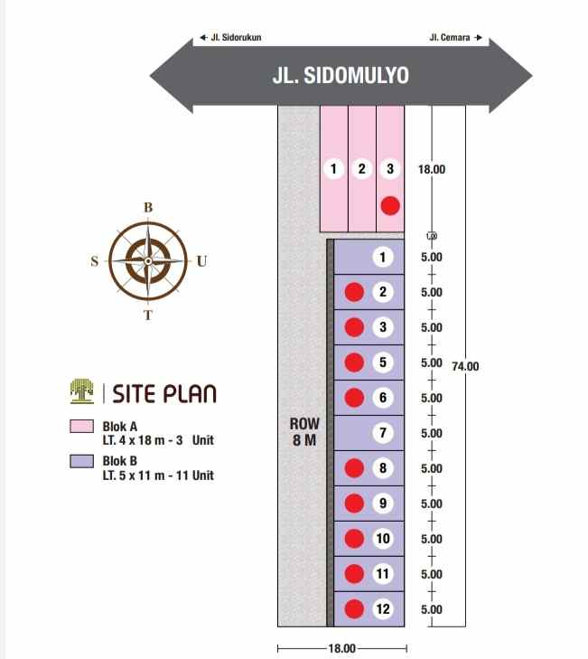 dijual rumah jalan sidomulyo sidorukun