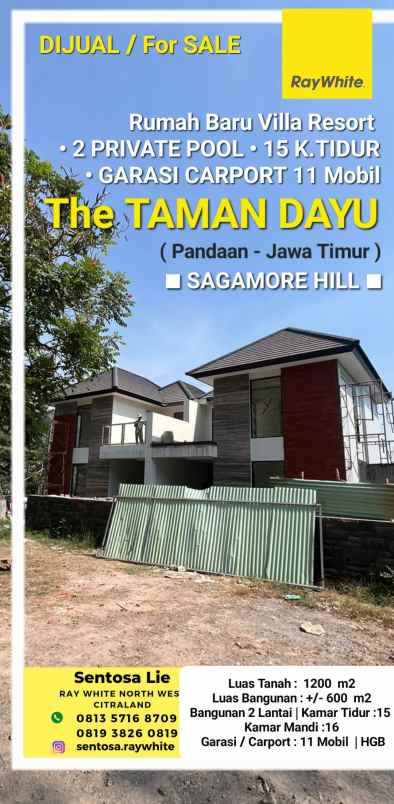 dijual rumah jalan taman dayu