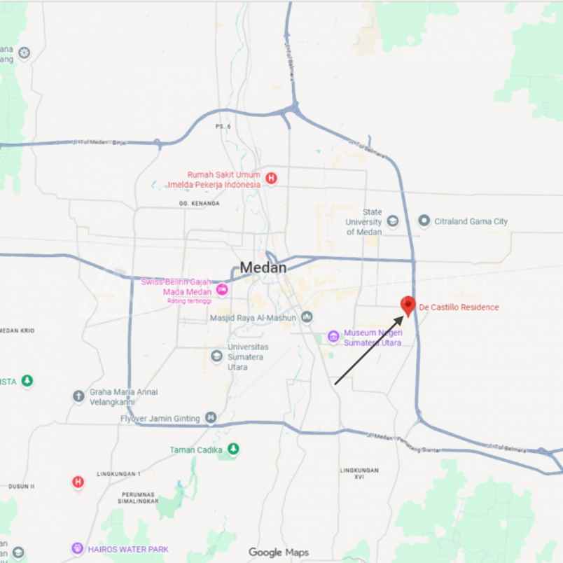 dijual rumah jalan tuba iv kompelek de