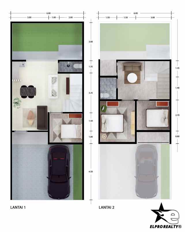 dijual rumah jl cemara ii pamulang