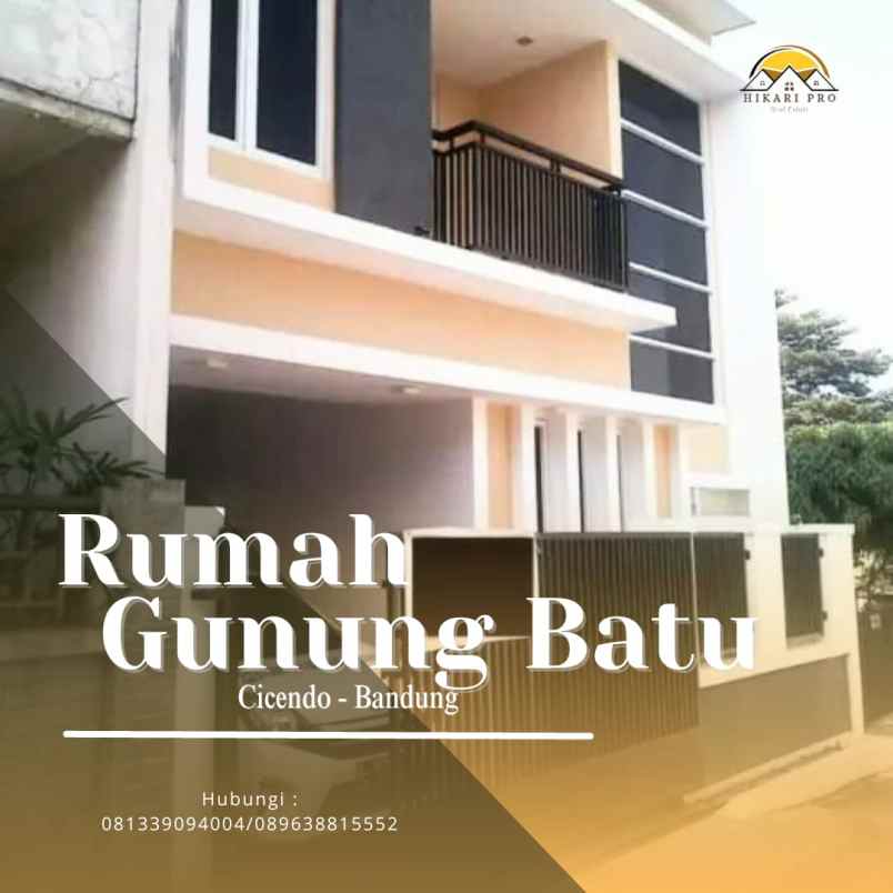 dijual rumah jl gunung batu kel