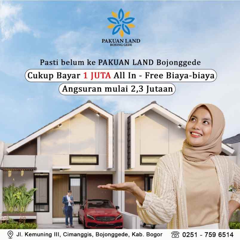 dijual rumah jl kemuning iii kelurahan