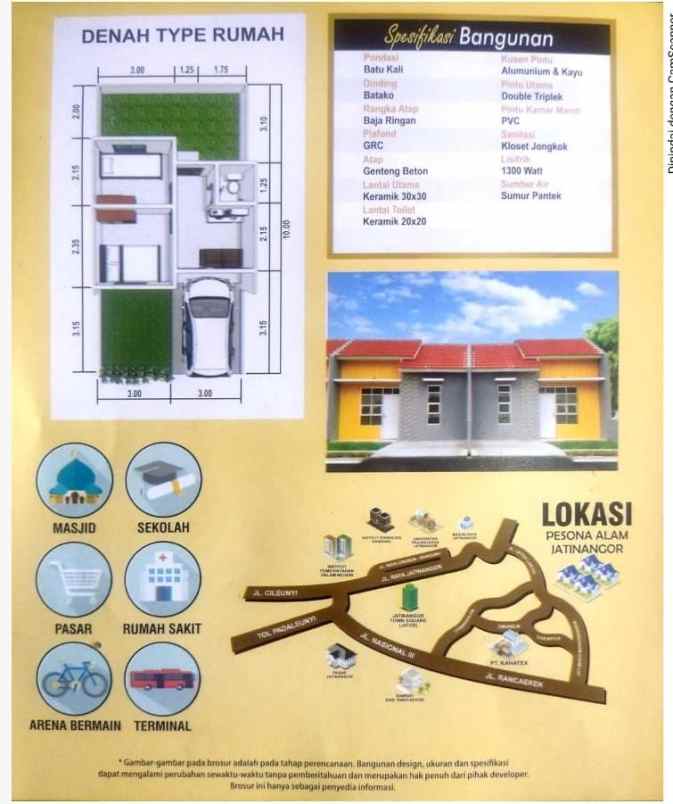 dijual rumah jl letda lukito