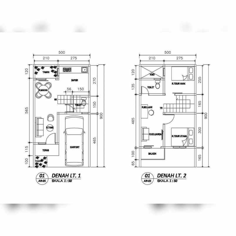 dijual rumah jl moh kahfi 2 srengseng