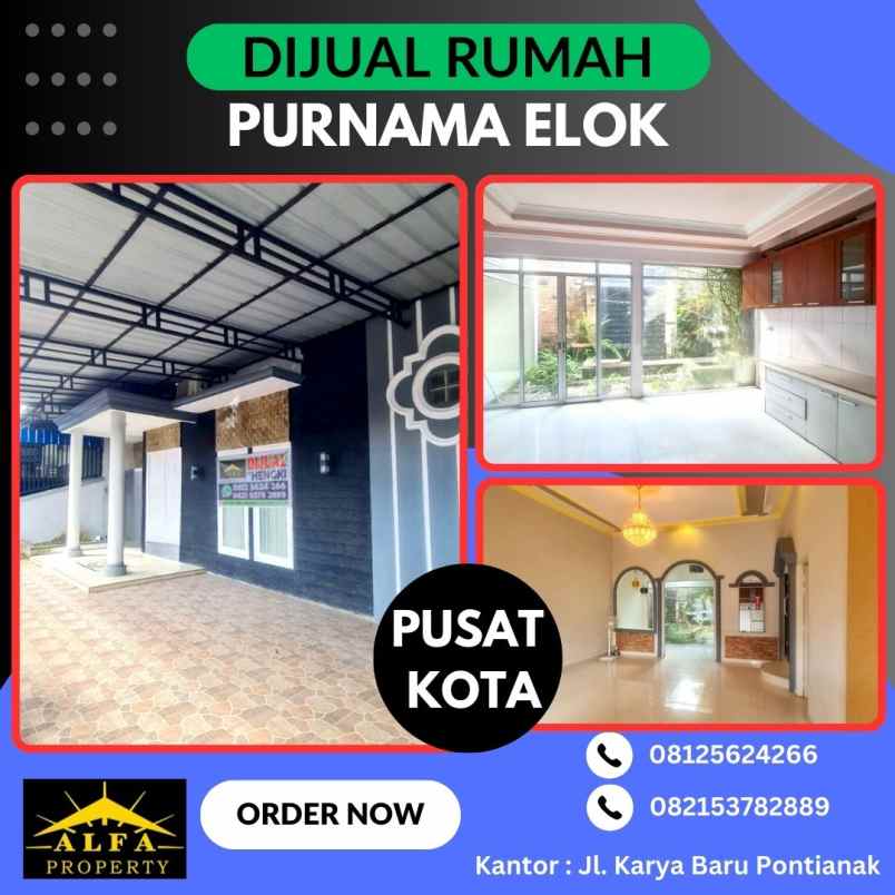 dijual rumah jl purnama 2 komp purnama elok