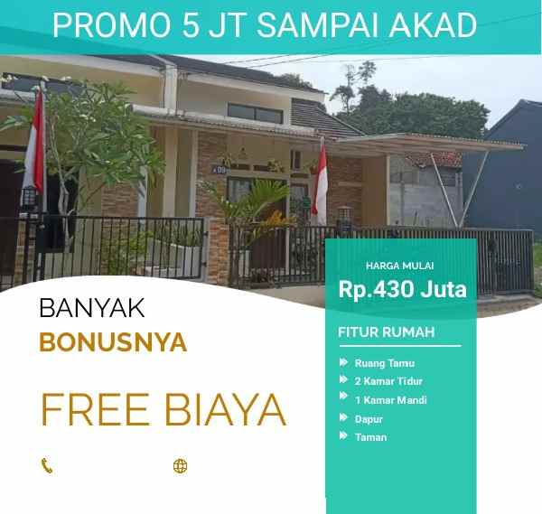 dijual rumah jl tulang wuning kec parung