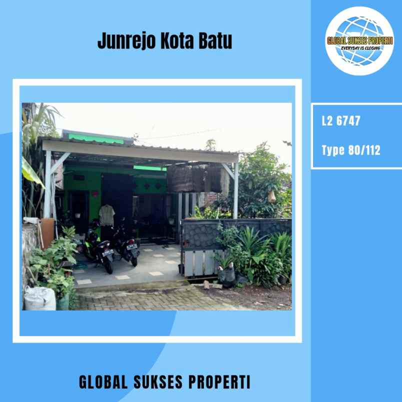 dijual rumah junrejo kota batu