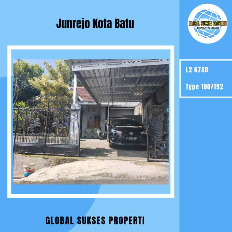 dijual rumah junwatu junrejo kota batu