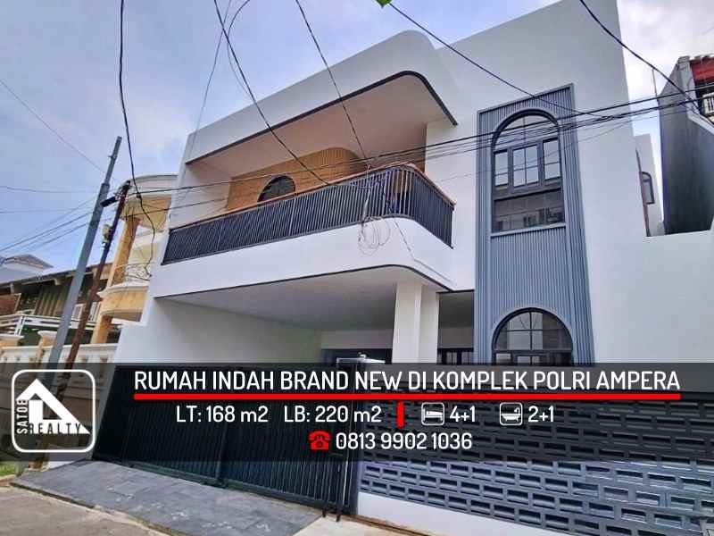 dijual rumah kav polri jl ampera