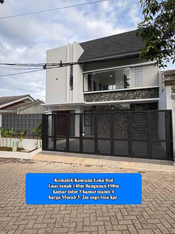 dijual rumah kencana loka bsd