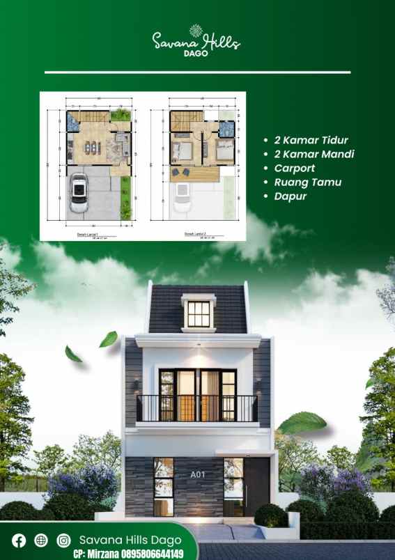 dijual rumah ligar arum