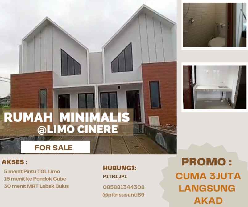 dijual rumah meruyung