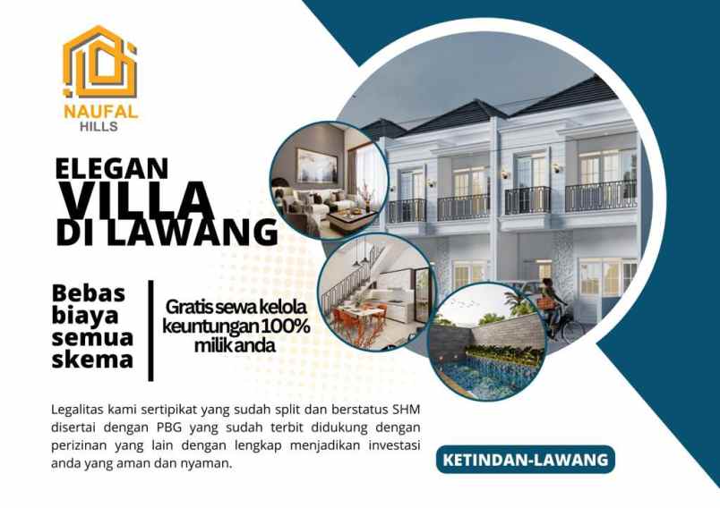 dijual rumah mewah klasik eropa modern naufal hills