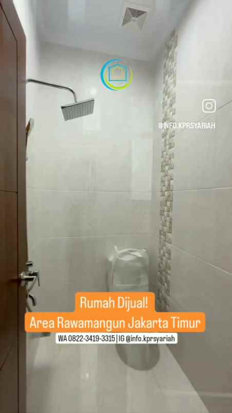 dijual rumah pemuda rawamangun