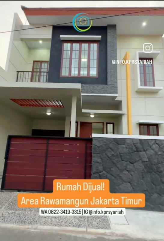 dijual rumah pemuda rawamangun