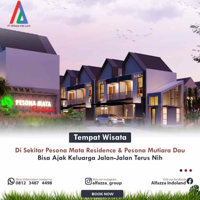 dijual rumah pesona mata residence jl