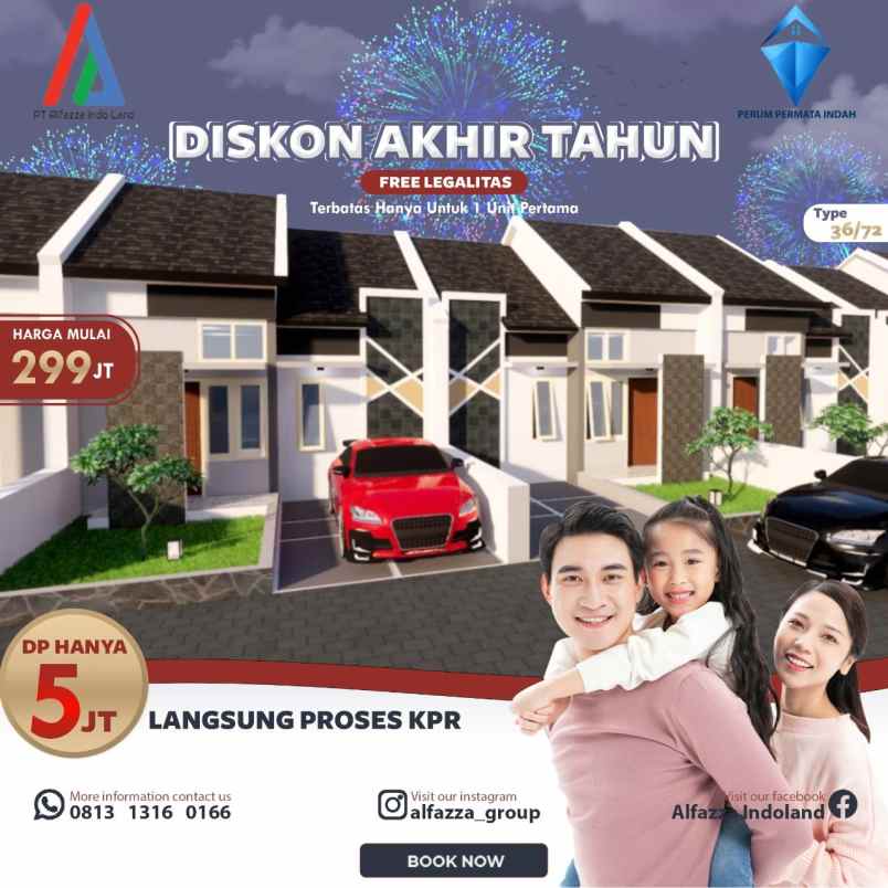 dijual rumah pesona mata residence jl