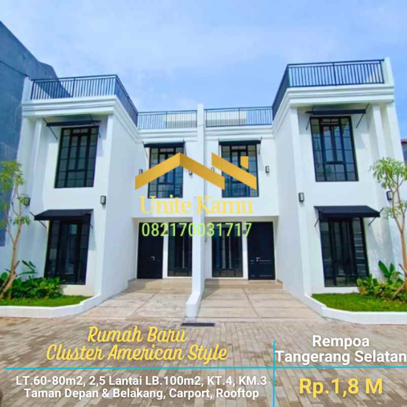 dijual rumah rempoa ciputat