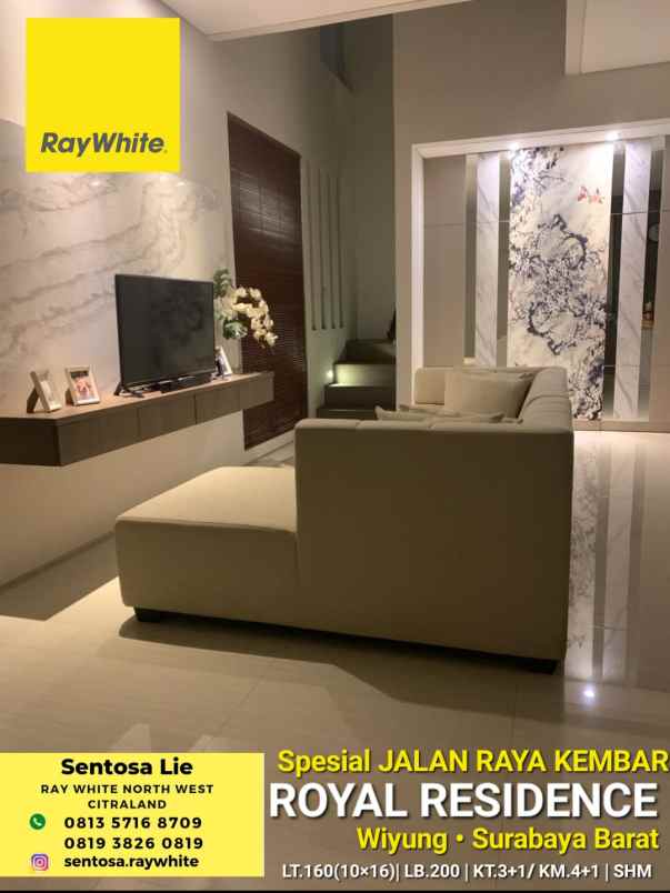 dijual rumah royal residence