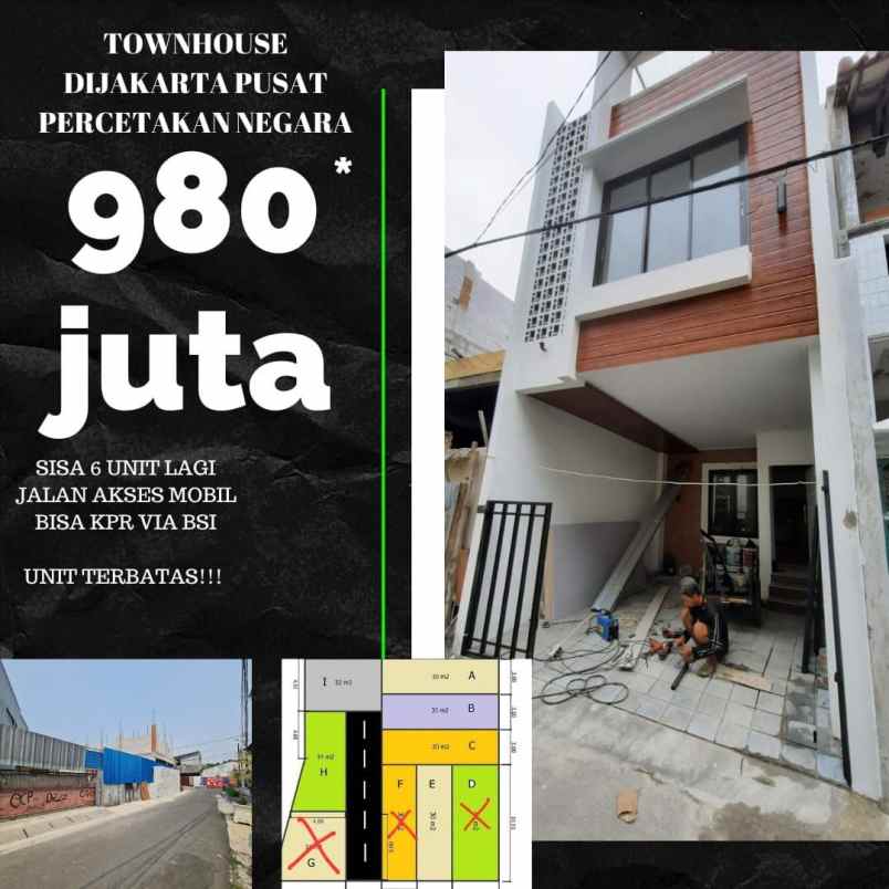 dijual rumah salemba cempaka putih jakpus