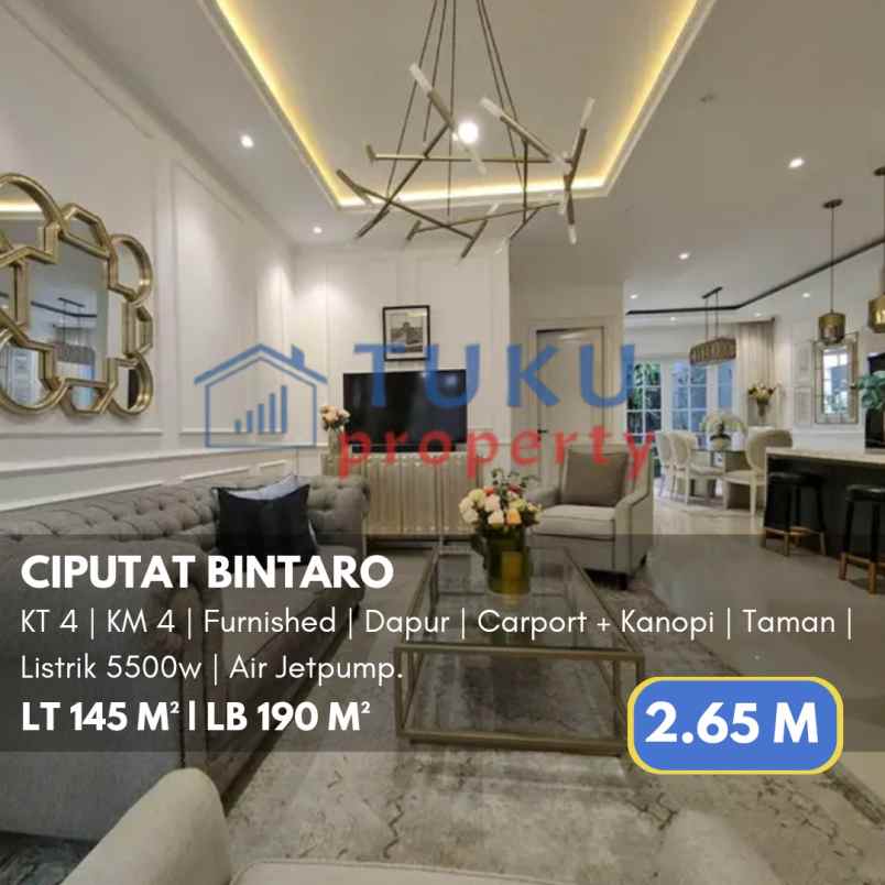 dijual rumah sawah lama ciputat bintaro