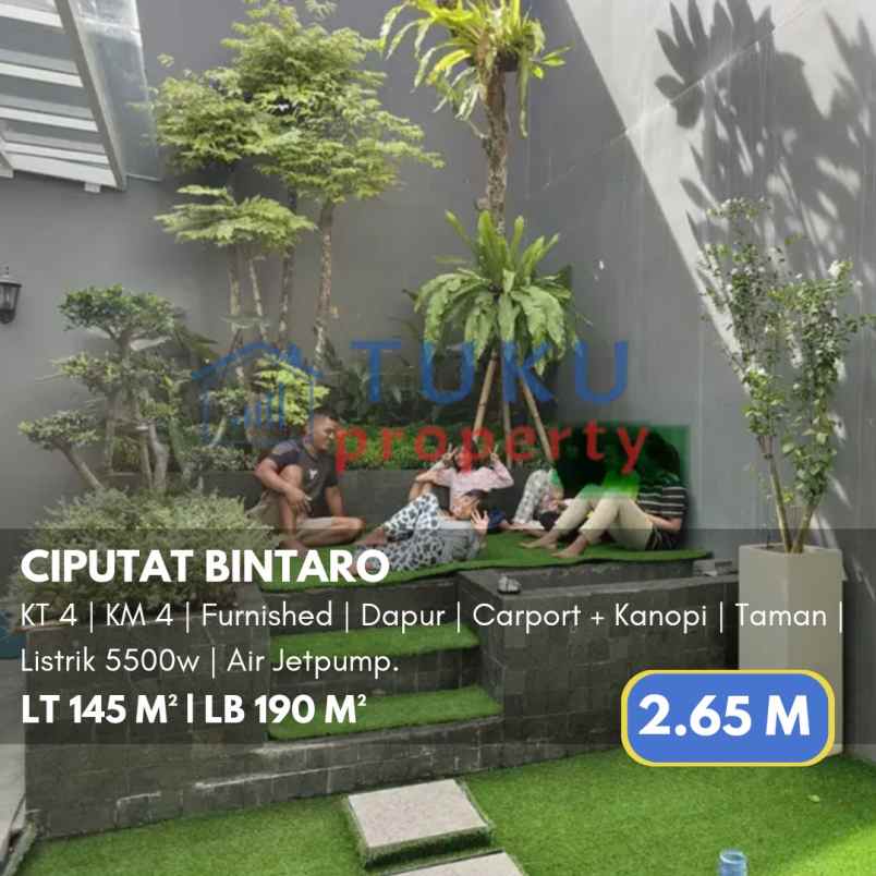 dijual rumah sawah lama ciputat bintaro