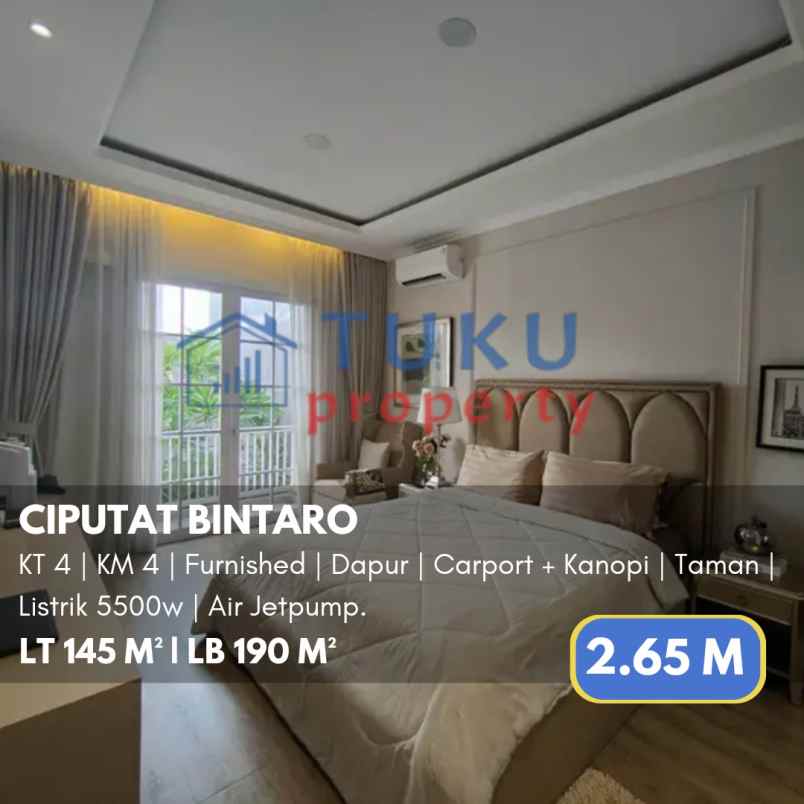 dijual rumah sawah lama ciputat bintaro