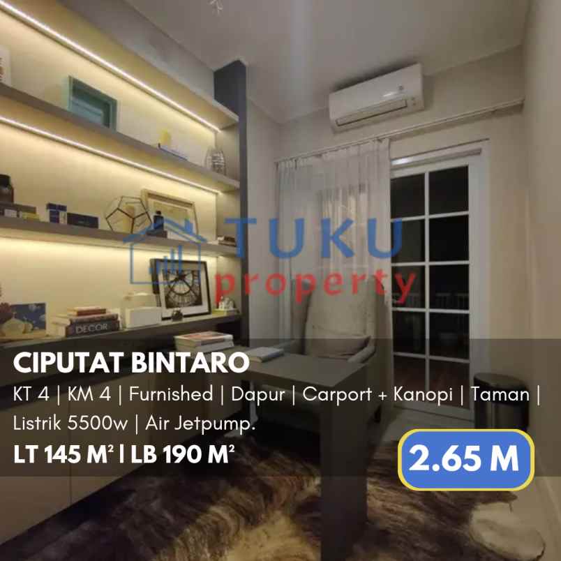 dijual rumah sawah lama ciputat bintaro