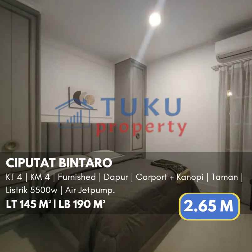 dijual rumah sawah lama ciputat bintaro