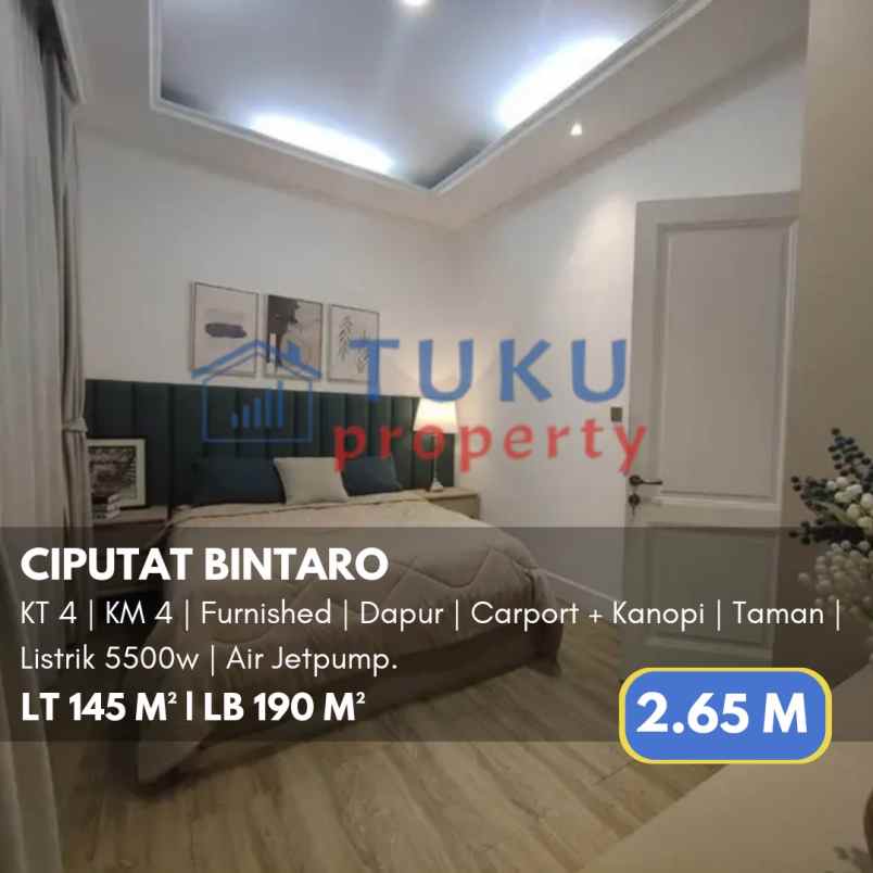 dijual rumah sawah lama ciputat bintaro