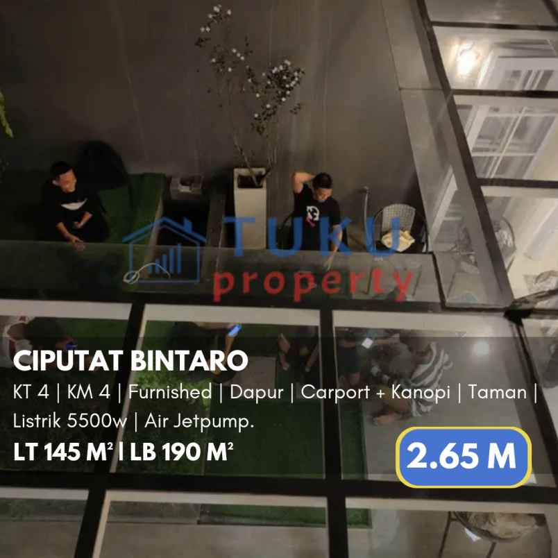 dijual rumah sawah lama ciputat bintaro