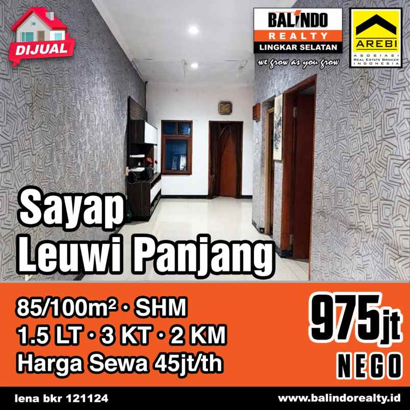 dijual rumah sayap leuwi panjang