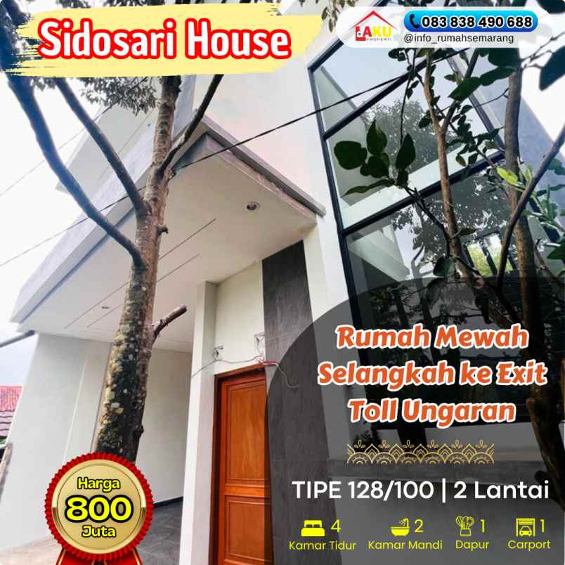 dijual rumah sidomulyo kel ungaran