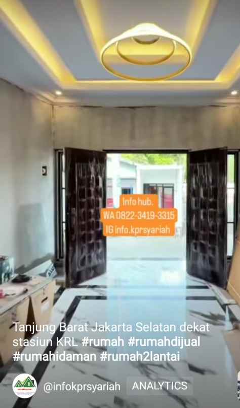 dijual rumah tanjung barat