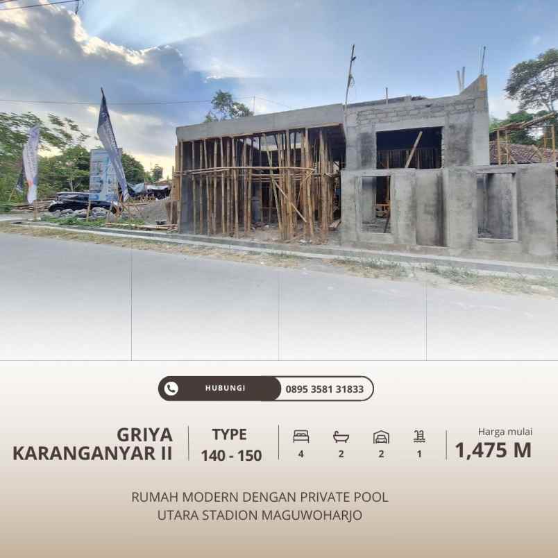 dijual rumah wedomartani ngemplak sleman