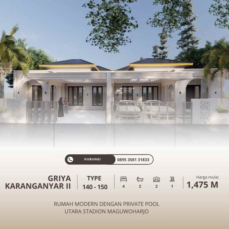 dijual rumah wedomartani ngemplak sleman