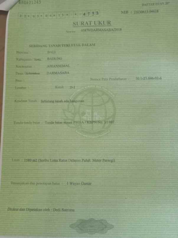 dijual tanah buluh indah