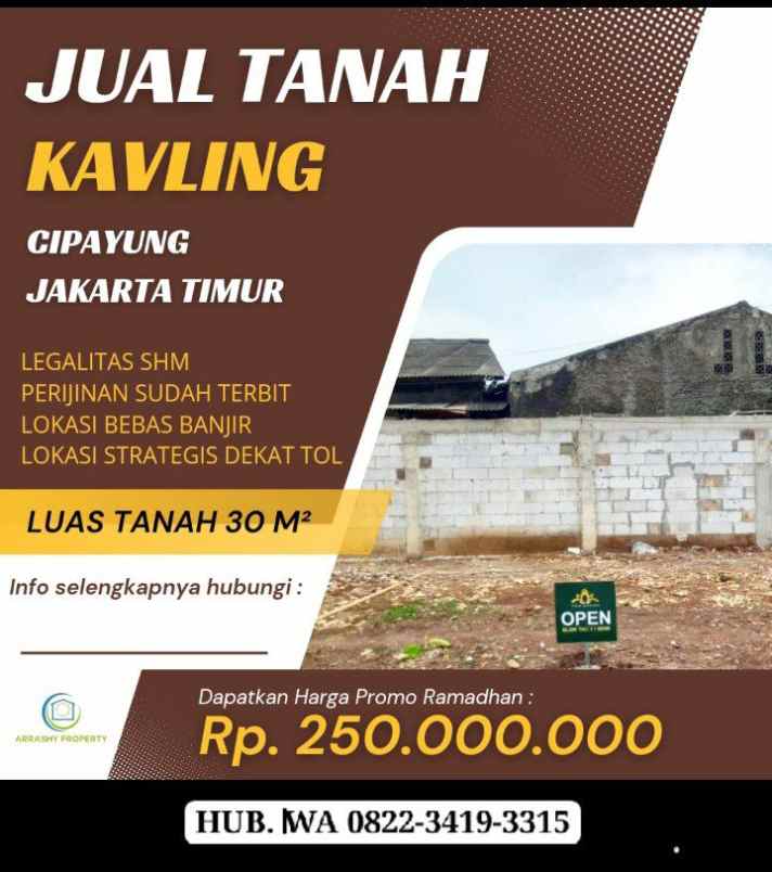 dijual tanah cipayung