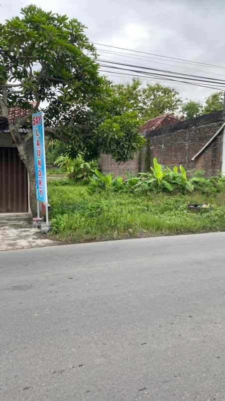 dijual tanah di pinggir jalan utama bayat cawas klaten