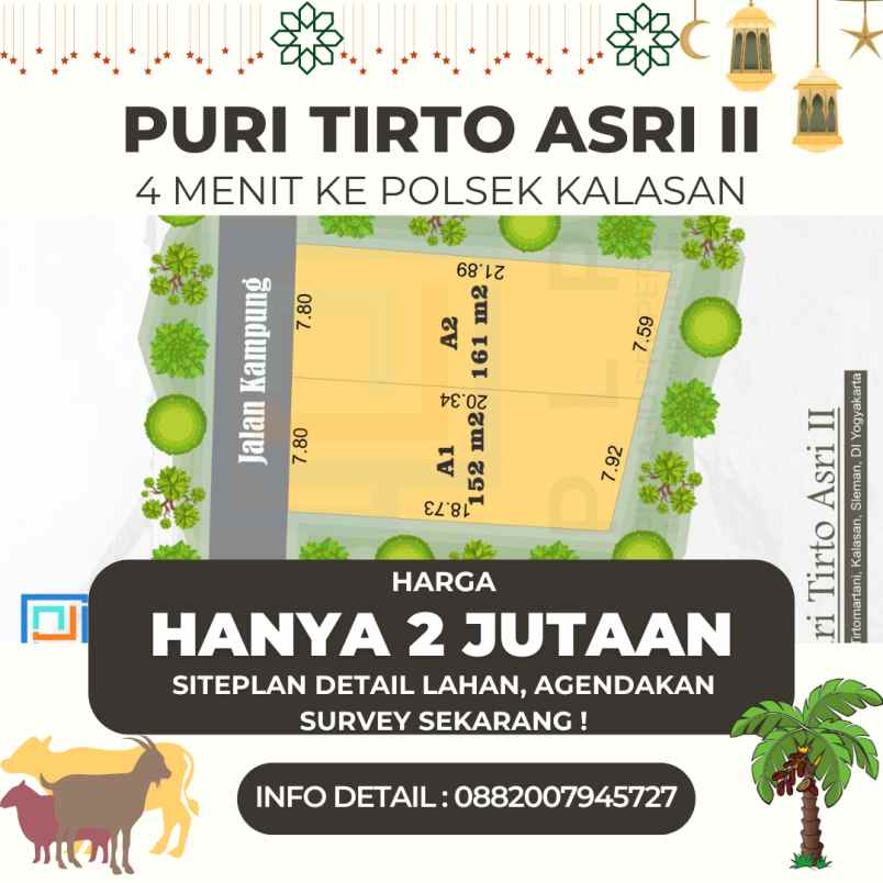 dijual tanah jetis tirtomartani kalasan