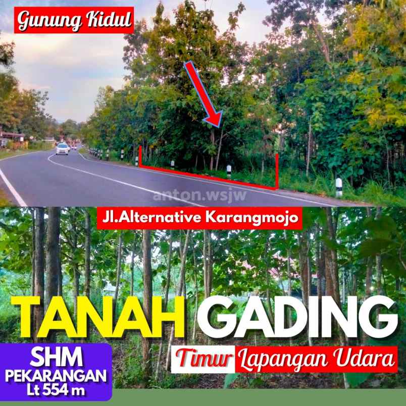 dijual tanah jl alternatif karangmojo