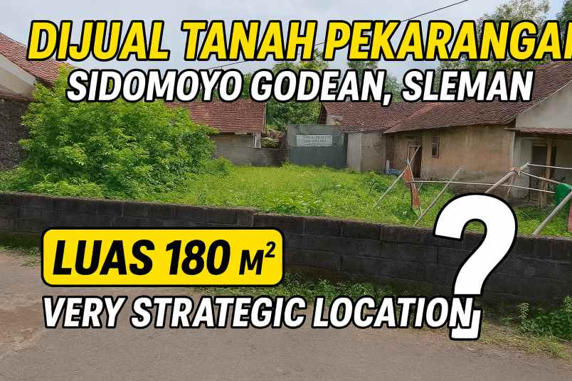 dijual tanah jl biji sidoarum sidomoyo